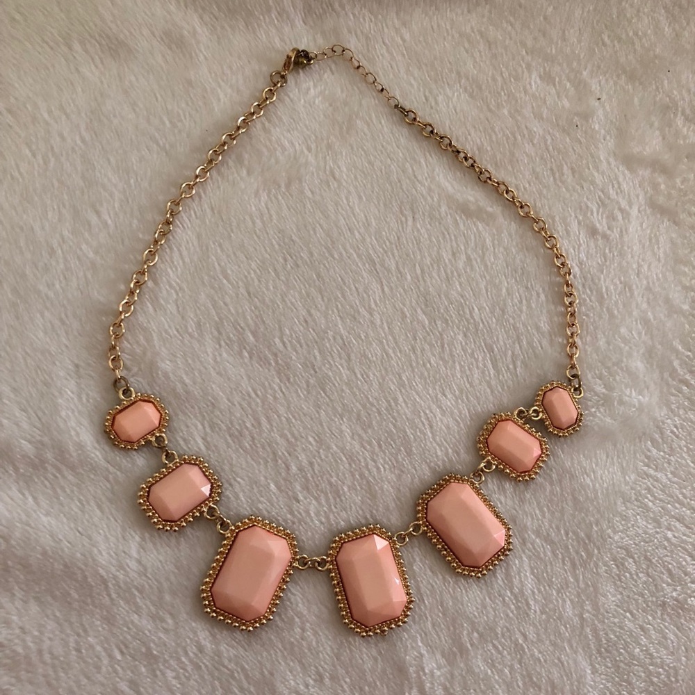 Pink jewel necklace